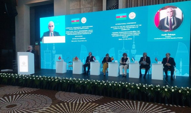 Anayasa Mahkemesi Başkanı Özkaya, Azerbaycan'da: "Anayasanın üstünlüğü ilkesi, demokratik sistemin temel taşıdır"