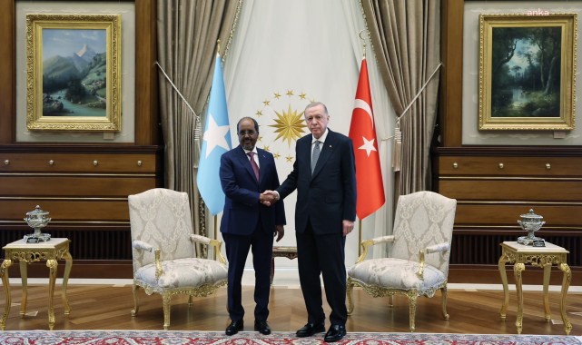 Cumhurbaşkanı Erdoğan, Somali Cumhurbaşkanı Mahmud ile bir araya geldi