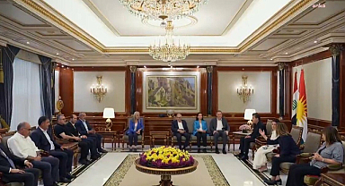 DEM Parti heyeti, Neçirvan Barzani'yi ziyaret etti