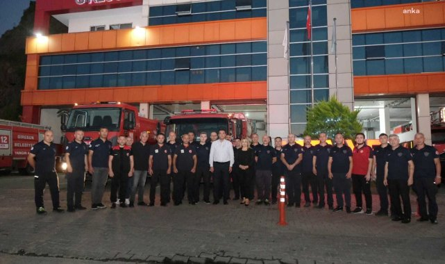 Giresun İtfaiyesi, Karabük'te yangın söndürme çalışmalarına destek verecek