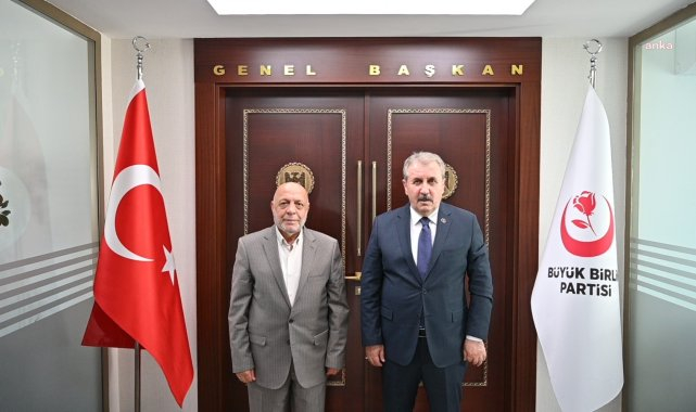 HAK-İŞ Başkanı Mahmut Arslan'dan BBP Lideri Mustafa Destici'ye ziyaret