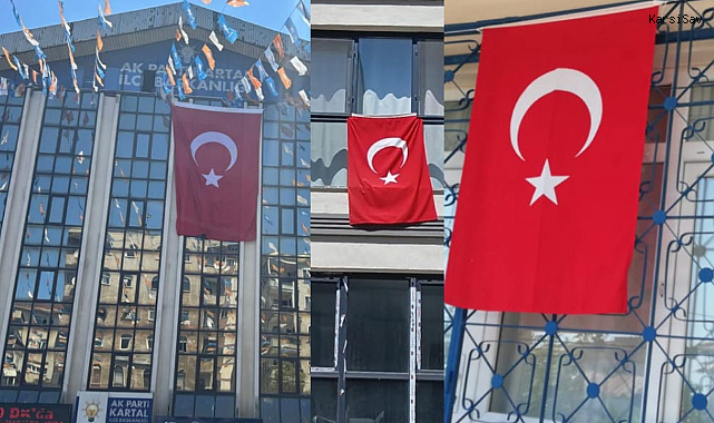 Kartal ve İstanbul Ay Yıldızla Donatıldı: