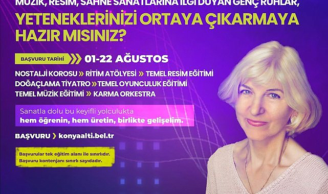 Konyaaltı Belediyesi'nden 55 yaş üstü vatandaşlara "Yaşam Boyu Sanat Kursları"
