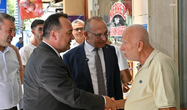 Manisa Büyükşehir Belediye Başkanı Dutlulu, Turgutlu'da esnaf temsilcilerini ziyaret etti