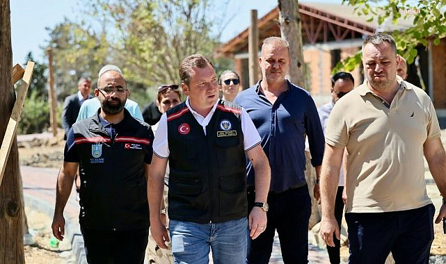 Silivri Belediye Başkanı Balcıoğlu, Çeltik'teki sosyal tesis projesini yerinde inceledi