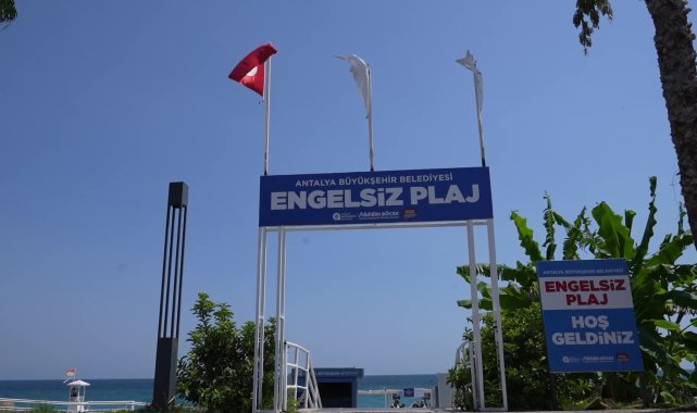 Antalya Büyükşehir Belediyesi'nin 'engelsiz' plajlarına yoğun ilgi