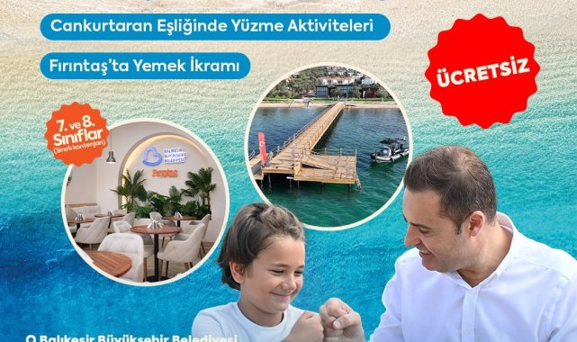 Balıkesir Büyükşehir Belediyesi'nden 7. ve 8. sınıf öğrencileri için deniz tatili
