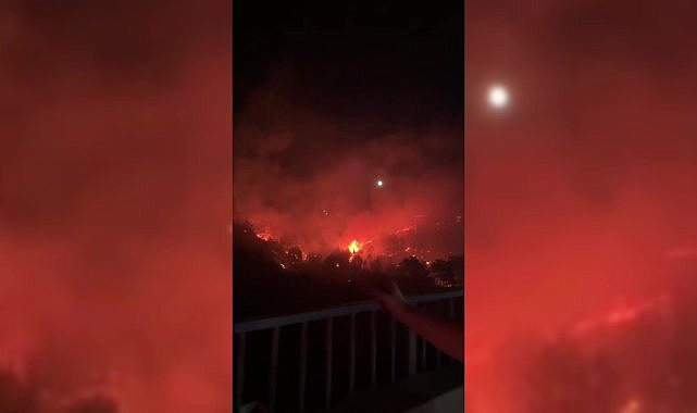 Çanakkale Belediye Başkanı Muharrem Erkek yangın noktasından bildirdi: Çok zor bir gece olacak