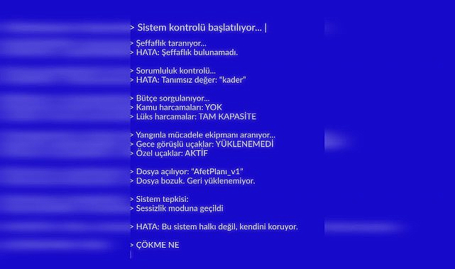 Gelecek Partisi'nden "Sistem Çöktü" kampanyası