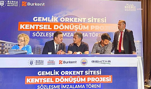 Gemlik'te Orkent Sitesi için imzalar atıldı