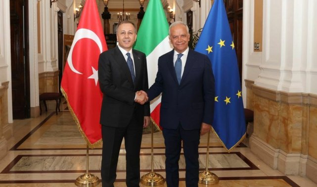 İçişleri Bakanı Yerlikaya, İtalya İçişleri Bakanı Matteo Piantedosi'yi ziyaret etti