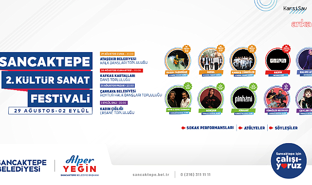 Sancaktepe Belediyesi Kültür Sanat Festivali başlıyor