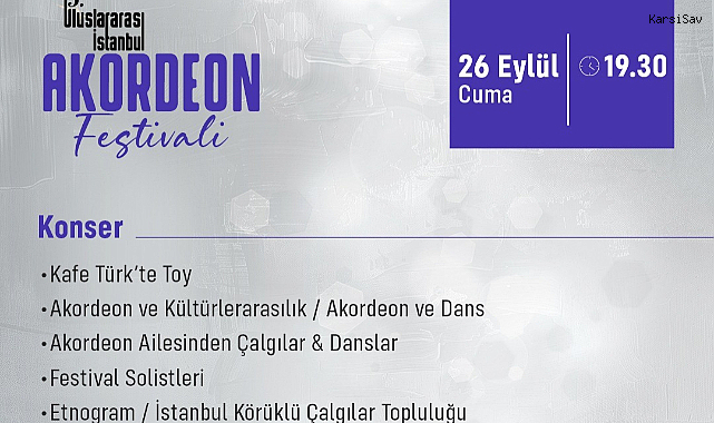 5. Uluslararası İstanbul Akordeon Festivali başlıyor