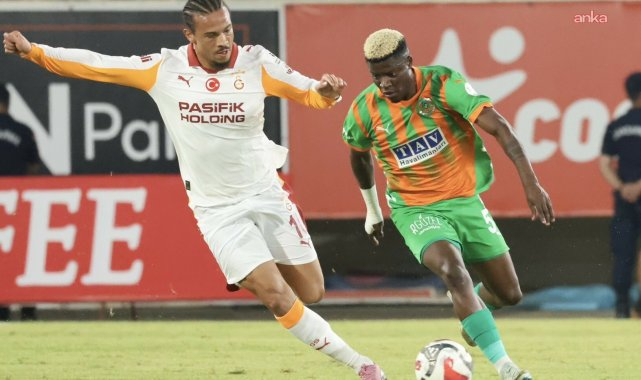 Alanyaspor'a konuk olan Galatasaray sahadan 1-0 galip ayrıldı