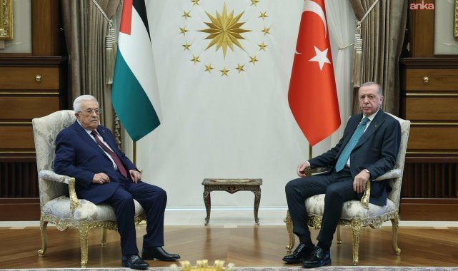 Cumhurbaşkanı Erdoğan, Filistin Devlet Başkanı Abbas ile görüştü