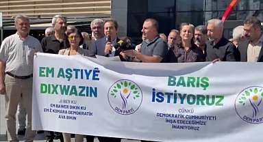 DEM Parti Diyarbakır'da "Barış istiyoruz" başlıklı imza kampanyası başlattı