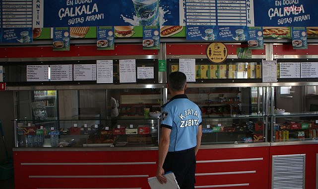 Kartal Zabıta Müdürlüğü ekiplerinden okul kantinlerine denetim