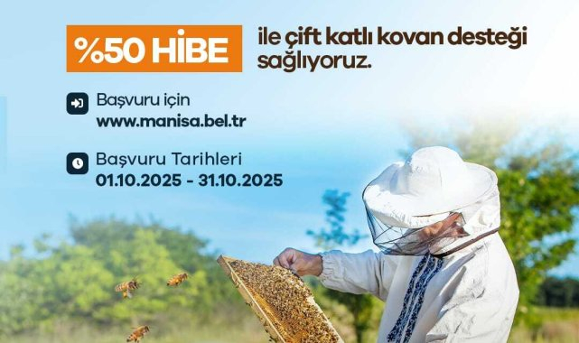 Manisa Büyükşehir Belediyesi'nden üreticiye yüzde 50 hibeli kovan desteği