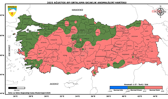 Meteoroloji'den ağustos ayı sıcaklık analizi: "Son 55 yılın en sıcak 4'üncü ağustos ayı"