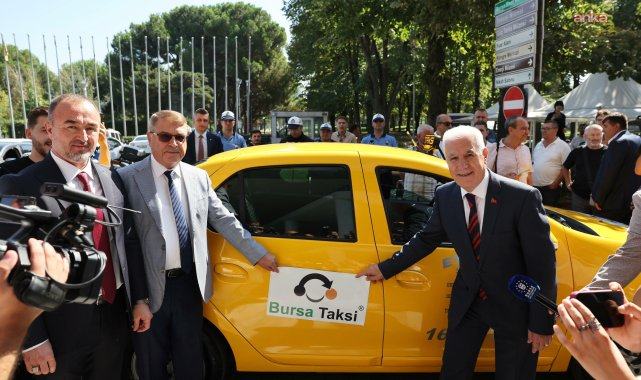 Yerli yazılımla geliştirilen "Bursa Taksi" uygulaması hizmete girdi