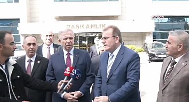 Adalet Partisi Genel Başkanı Öz, Yavaş'ı ziyaret etti: Mansur Yavaş: Bu tür soruşturmalar, halka hizmet etmemizi engelleyemeyecek