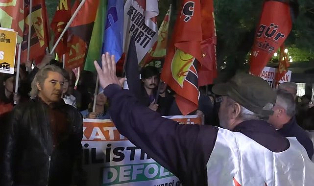 Ankara'da Filistin'e destek eylemine polis müdahalesinde çok sayıda kişi gözaltına alındı