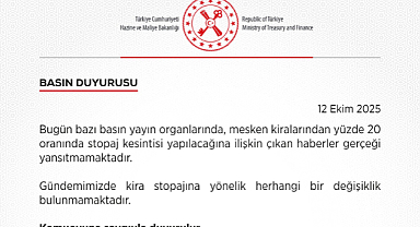 Hazine ve Maliye Bakanlığı: Gündemimizde kira stopajına yönelik bir değişiklik bulunmamaktadır
