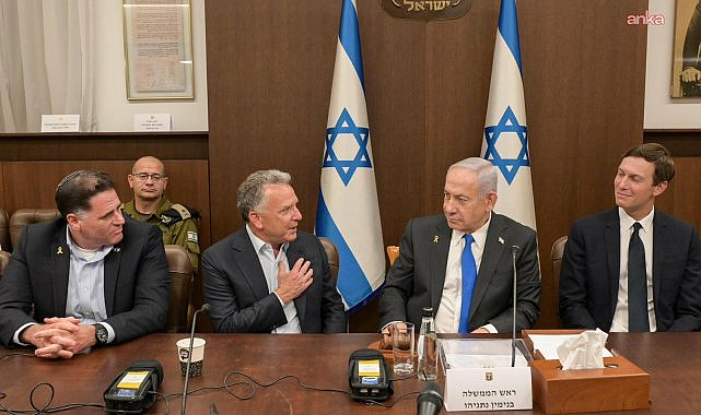 İsrail Başbakanlık Ofisi, Netanyahu, Witkoff ve Kushner'in kabine toplantısındaki fotoğraflarını yayınladı