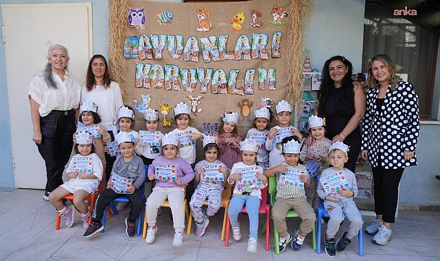 Kartal Belediyesi kreşlerinde hayvan sevgisi küçük yaşta başlıyor