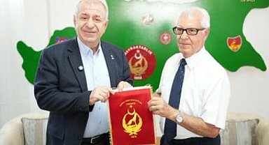 Zafer Partisi lideri Özdağ'dan, Kıbrıs Türk Mukavemet Teşkilatı Mücahitler Derneği'ne ziyaret