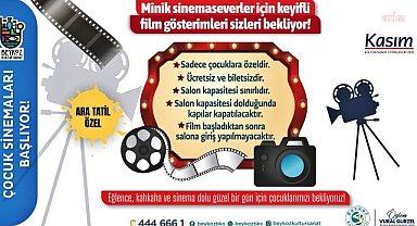 Beykoz'da ara tatilde çocuklara özel sinema keyfi başlıyor