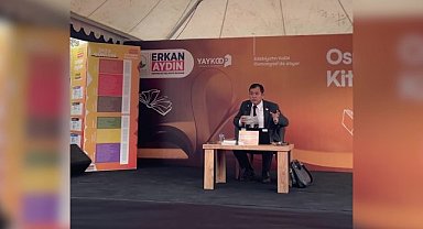 Japon Deprem Uzmanı Yoshinori, Osmangazi Kitap Fuarı'nda deprem farkındalığına dikkat çekti