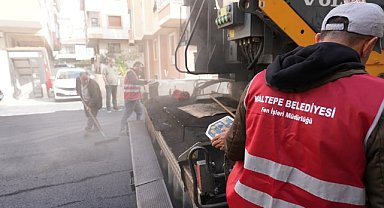 Maltepe Belediyesi, asfalt çalışmalarını sürdürüyor