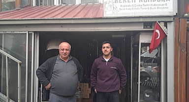Artvin'de oğluyla çalışan ayakkabı tamircisi: