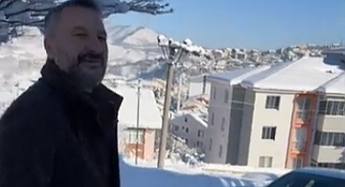 Karabük’te kar ve buzlanma: Belediye Başkanı kendi ilçesinde yolda kaldı