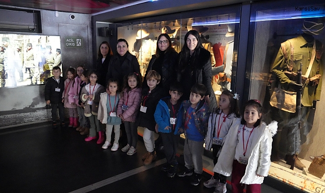 Kreş Öğrencilerinden Çanakkale Savaşları Mobil Müzesine Ziyaret