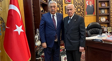 TESK Başkanı Palandöken, MHP Genel Başkanı Bahçeli ile görüştü