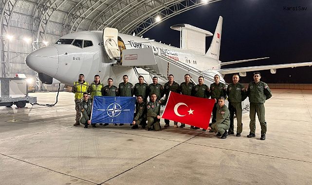 TSK'ya ait havadan ihbar kontrol uçağı, NATO Ukrayna'ya Güvenlik Yardımı ve Eğitim Desteği kapsamında görev uçuşu yaptı