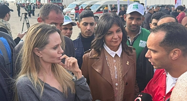 Angelina Jolie, Refah Sınır Kapısı ve Kuzey Sina'daki yardım çalışmalarını inceledi