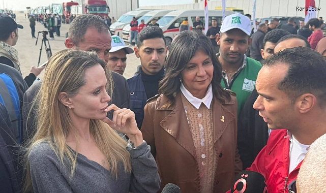 Angelina Jolie, Refah Sınır Kapısı ve Kuzey Sina'daki yardım çalışmalarını inceledi