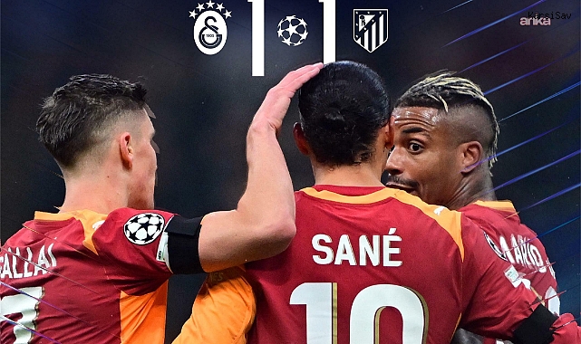 Galatasaray, Atletico Madrid ile 1-1 berabere kaldı
