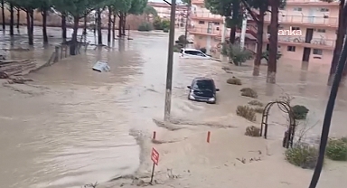 Sağanak yağış, Kuşadası ve Söke'de sele neden oldu