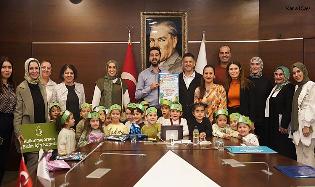 Tuzla'da miniklerden kamu kurumlarına farkındalık ziyareti