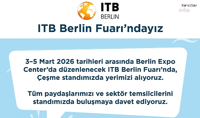 Çeşme, ITB Berlin 2026'da dünyaya tanıtılacak