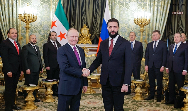 Şara ile Putin Moskova'da görüştü: İkili ilişkiler ve Suriye'nin geleceği masaya yatırıldı