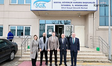 Silivri Belediye Başkanı Balcıoğlu, SGK Müdürü ve İlçe Tarım ve Orman Müdürü'nü ziyaret etti