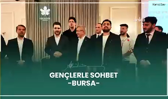 Davutoğlu, Bursa'da gençlerle bir araya geldi