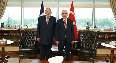 Anayasa Mahkemesi Başkanı Özkaya, Fransa Anayasa Konseyi Üyesi Mezard'ı kabul etti