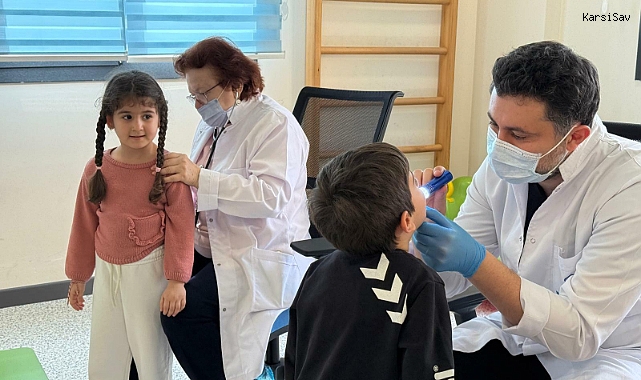 Bakırköy Belediyesi Tıp Merkezi'nde ilçeli çocuklar sağlık taramasından geçiriliyor