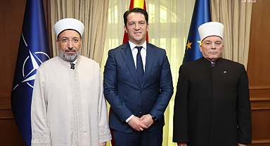 Diyanet İşleri Başkanı Arpaguş, Kuzey Makedonya'da bir dizi ziyarette bulundu